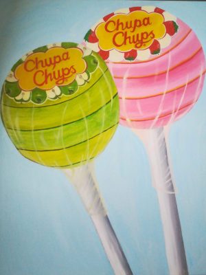 Chupa Chups Fraise Pomme
